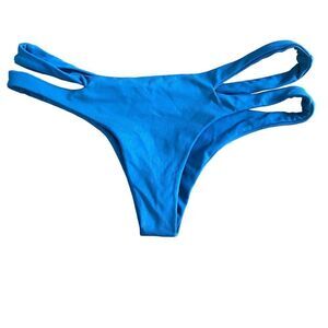 Teal green Brazilian bikini, bottom side, spice, size extra small